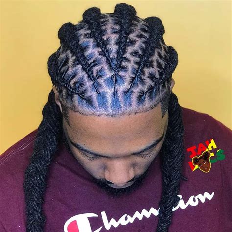 dreadlock braids for men|dread bun styles for men.